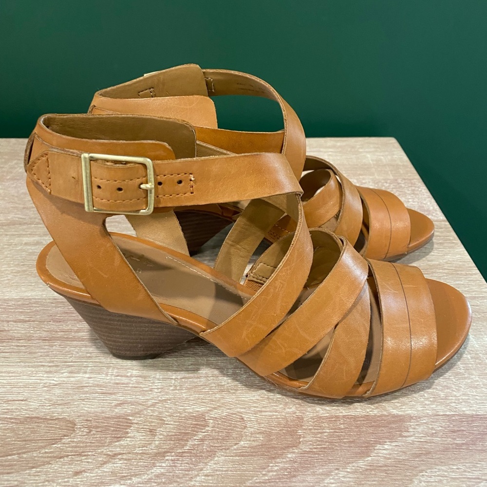 Clarks Ranae Estelle Leather Heeled Sandals